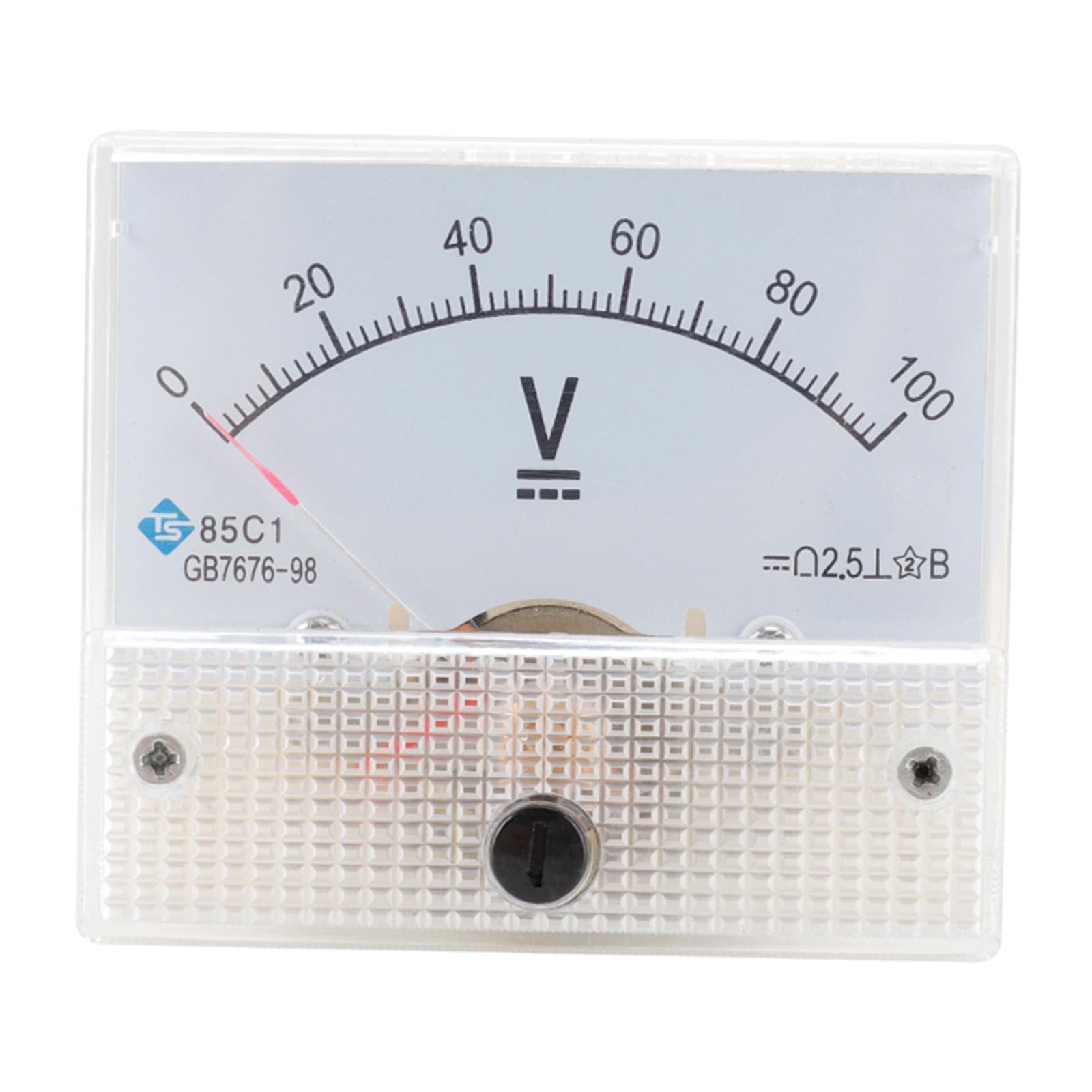 85C1 Analog Panel Meter Voltmeter DC Volt Voltage Meter Gauge DC 0-100V