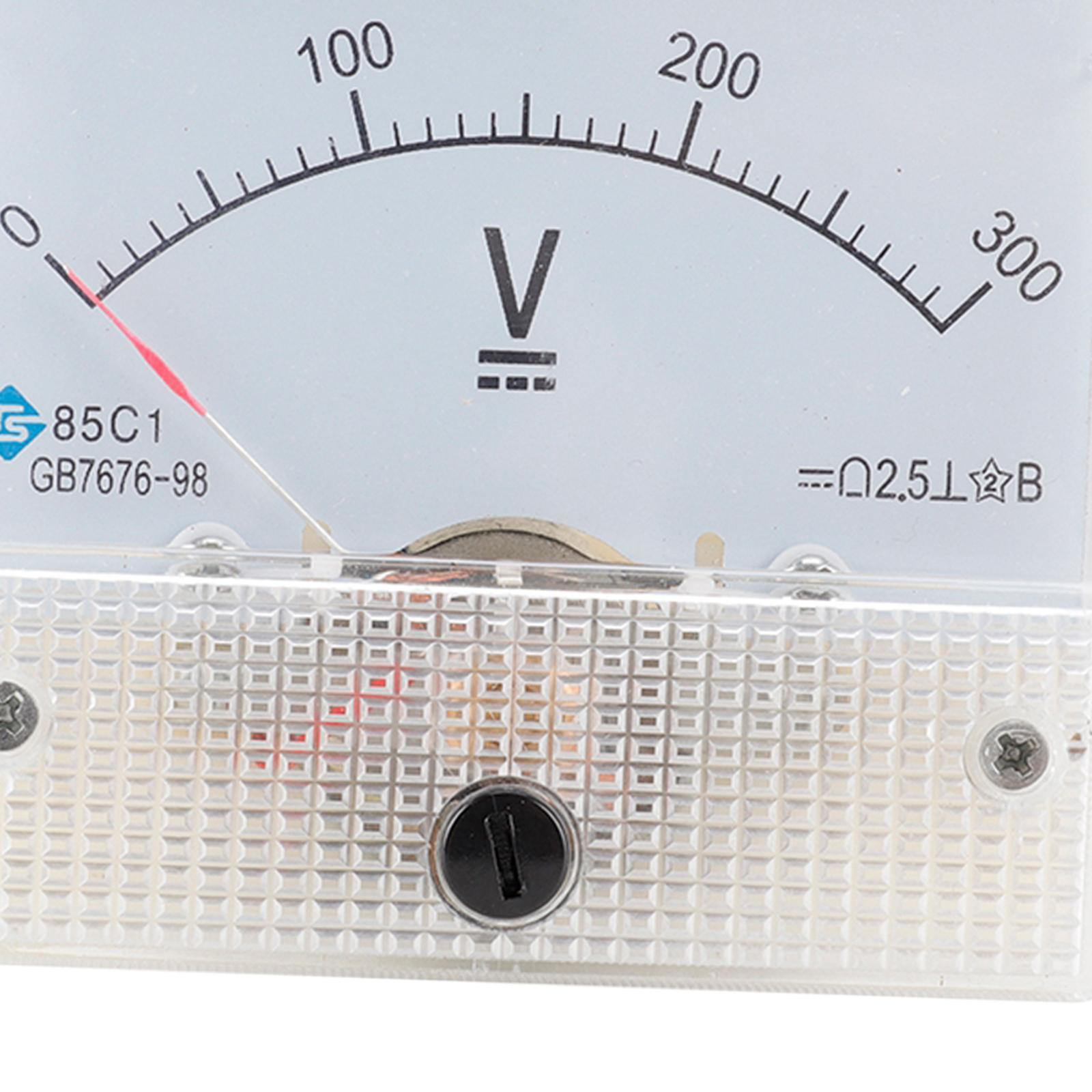 85C1 Analog Panel Meter Voltmeter DC Volt Voltage Meter Gauge DC 0-300V