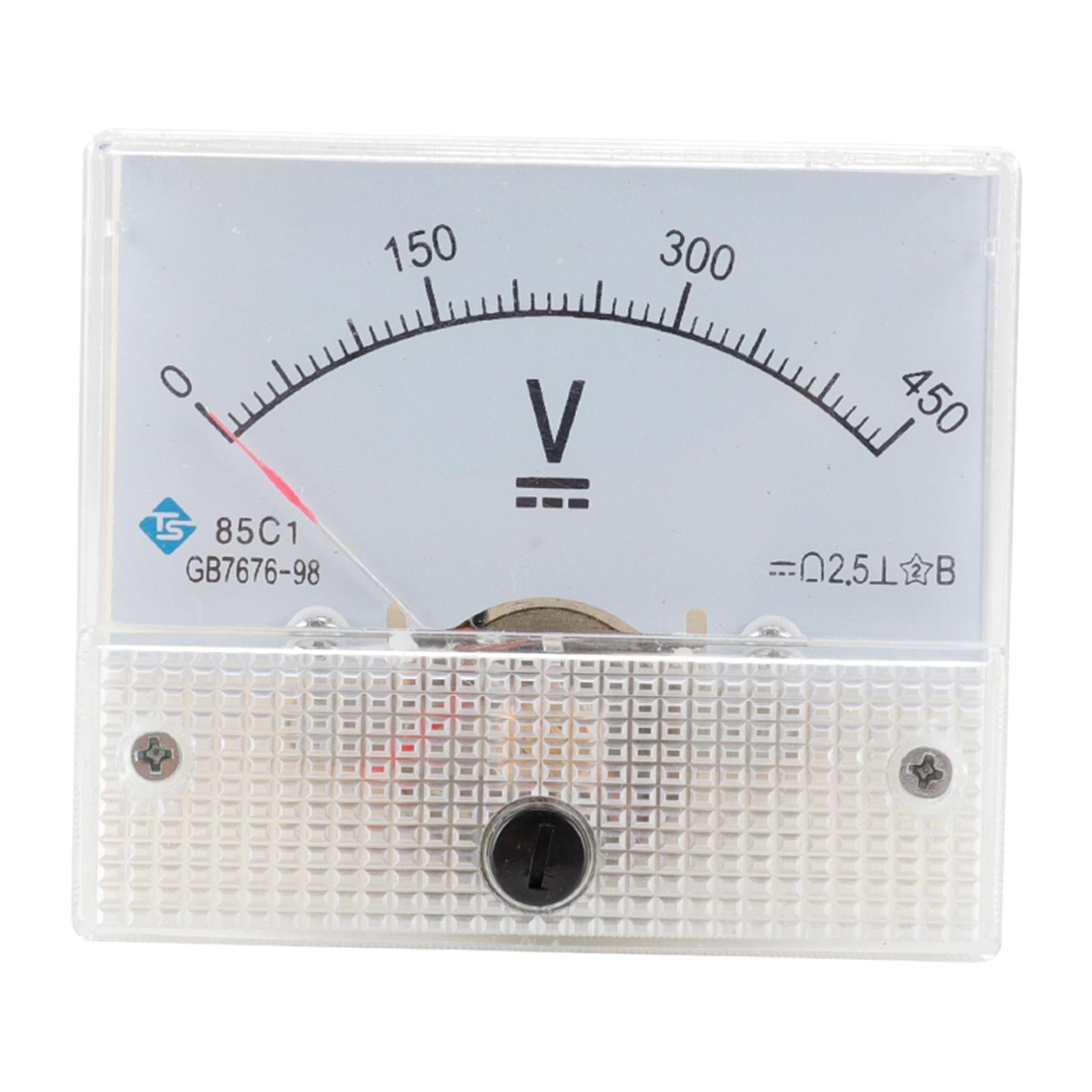 85C1 Analog Panel Meter Voltmeter DC Volt Voltage Meter Gauge DC 0-450V