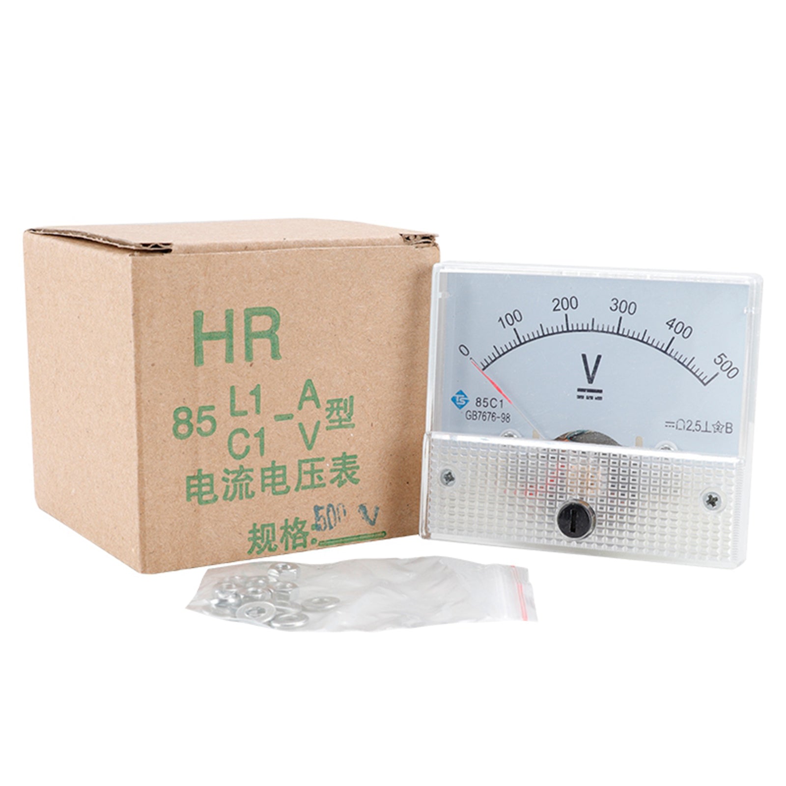85C1 Analog Panel Meter Voltmeter DC Volt Voltage Meter Gauge DC 0-500V
