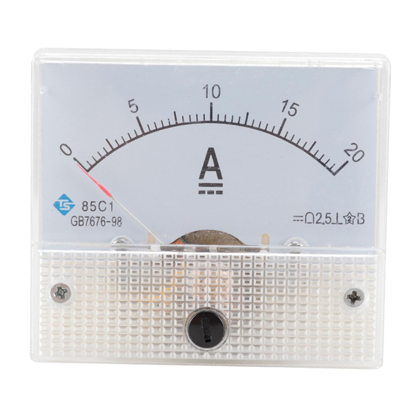 Analog Panel AMP Microamp Current Ammeter Meter Gauge DC DC 0-20A