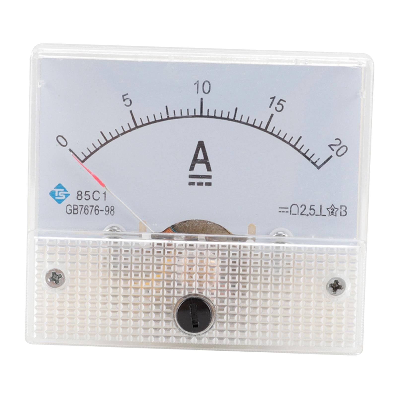 Analog Panel AMP Microamp Current Ammeter Meter Gauge DC DC 0-20A