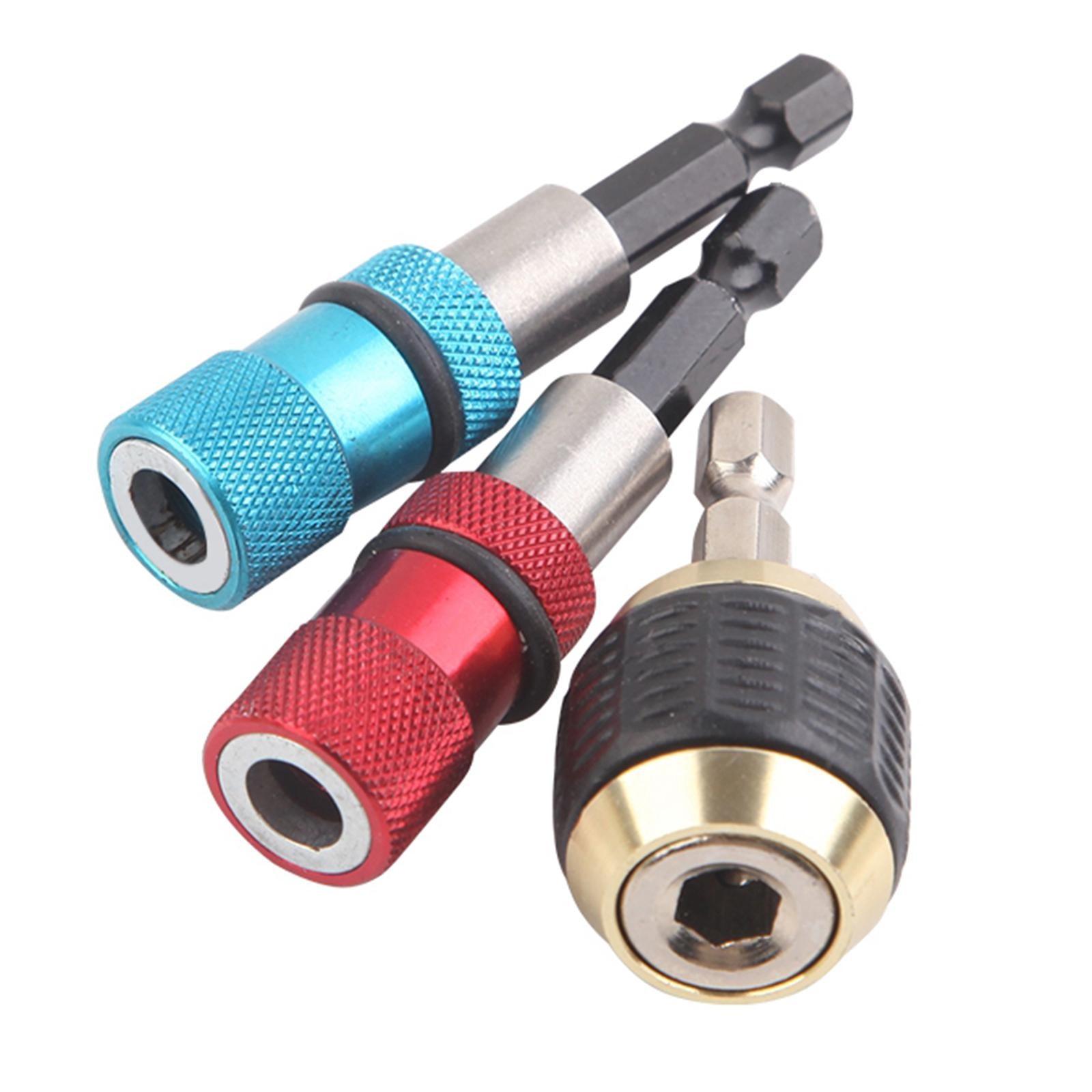 Magnetic Drywall Screw Bit Holder 1/4 Hex Shank Drill Screw Tool Golden"