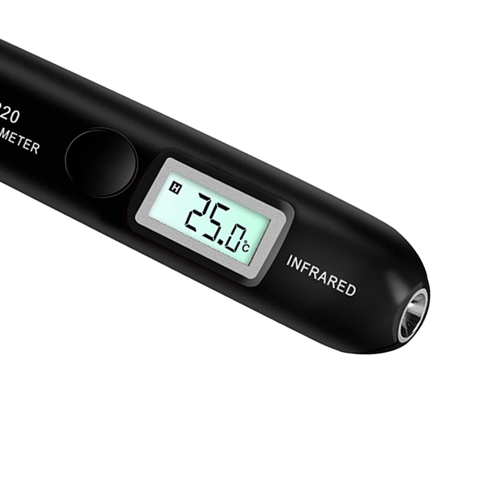 Digital LCD Infrared Thermometer No Touch Temperature Sensor Pen Black