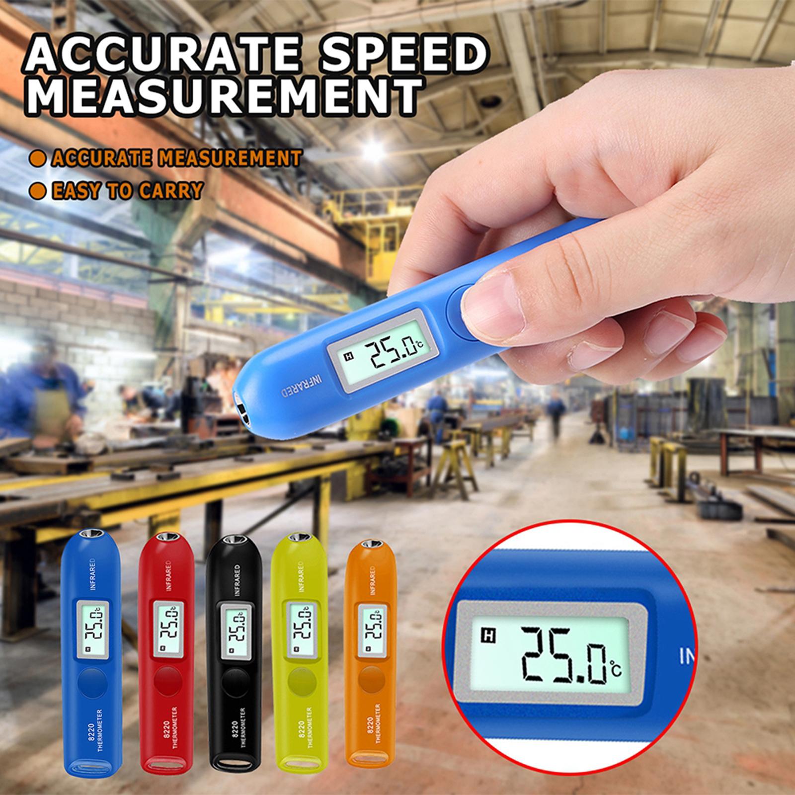 Digital LCD Infrared Thermometer No Touch Temperature Sensor Pen Black