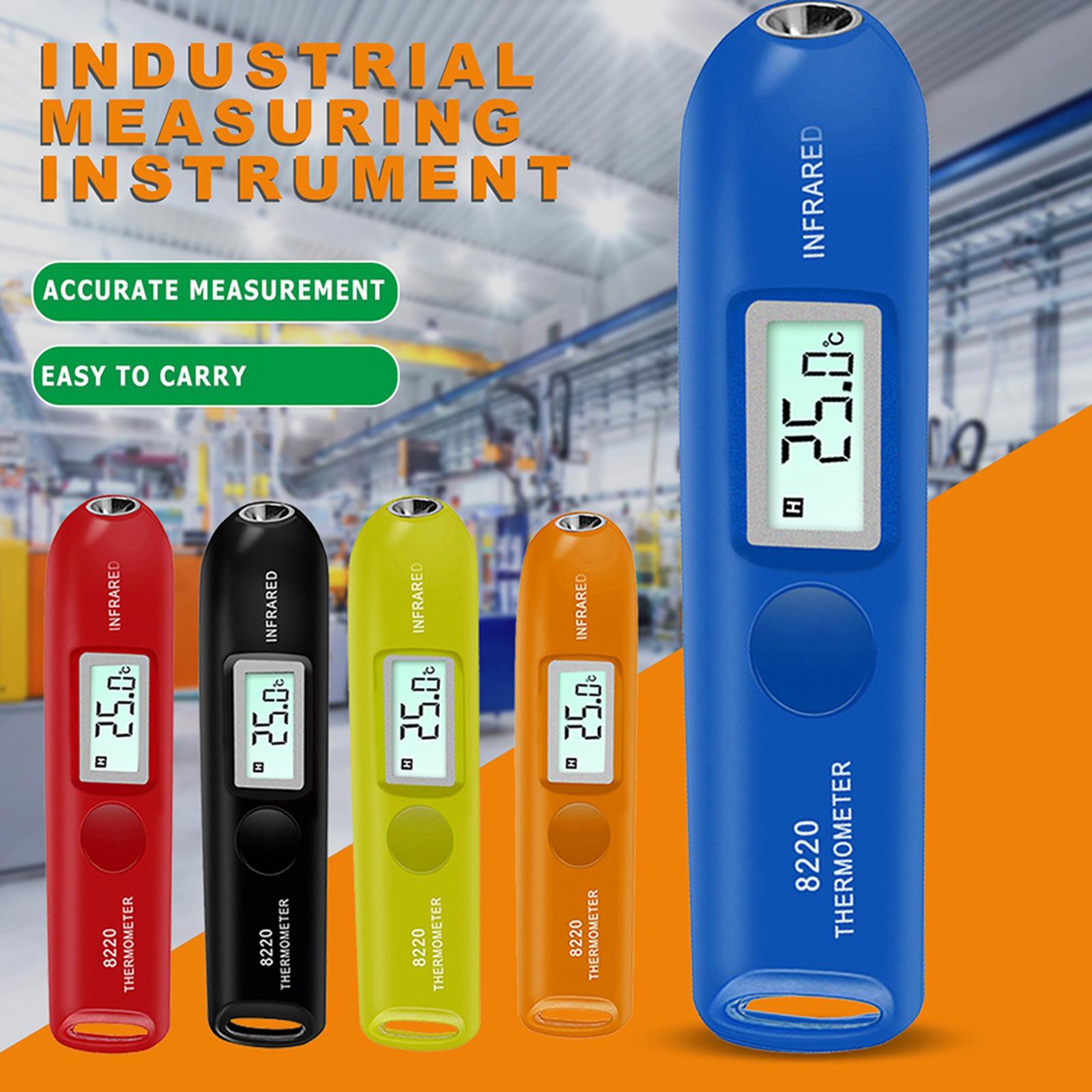 Digital LCD Infrared Thermometer No Touch Temperature Sensor Pen Black