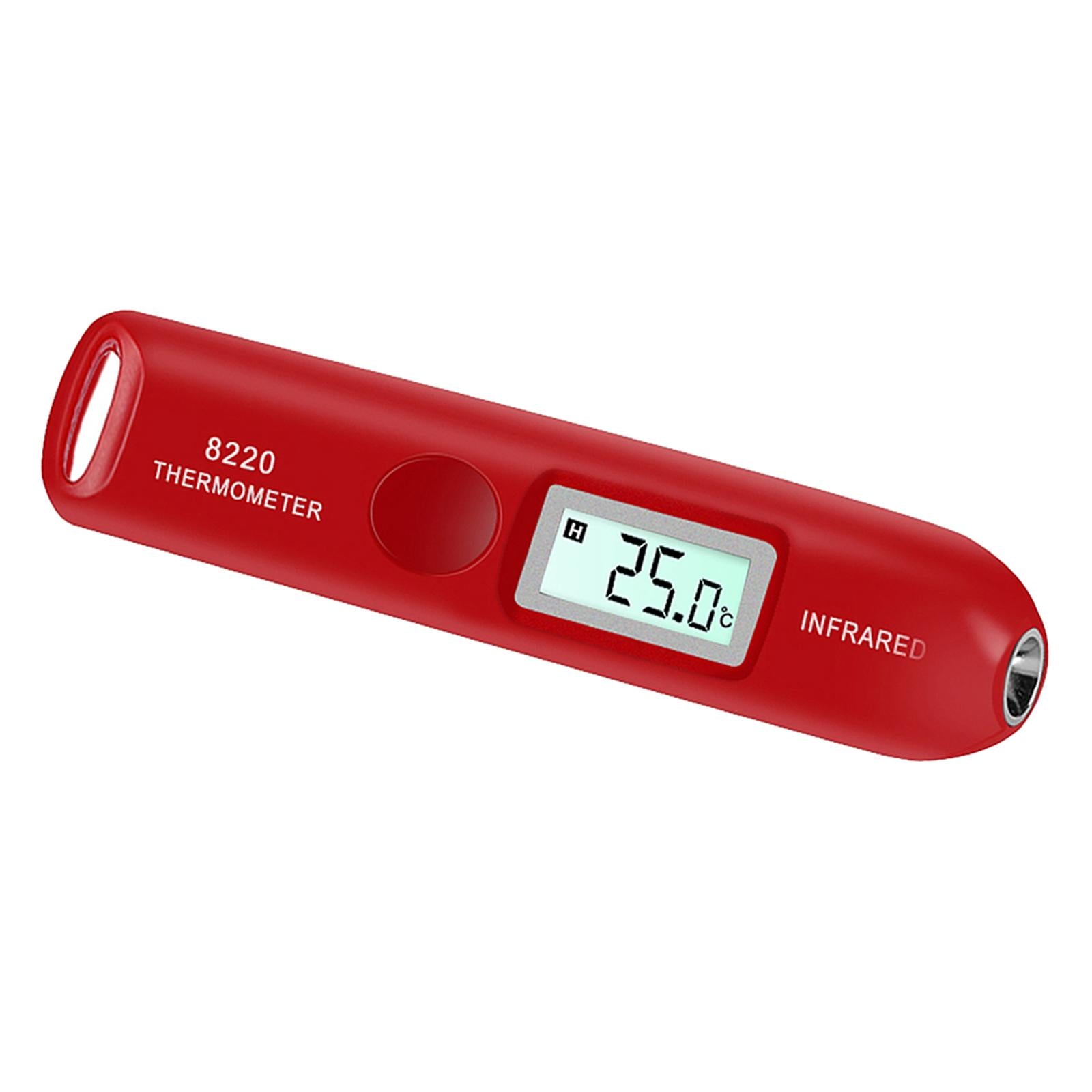 Digital LCD Infrared Thermometer No Touch Temperature Sensor Pen Red
