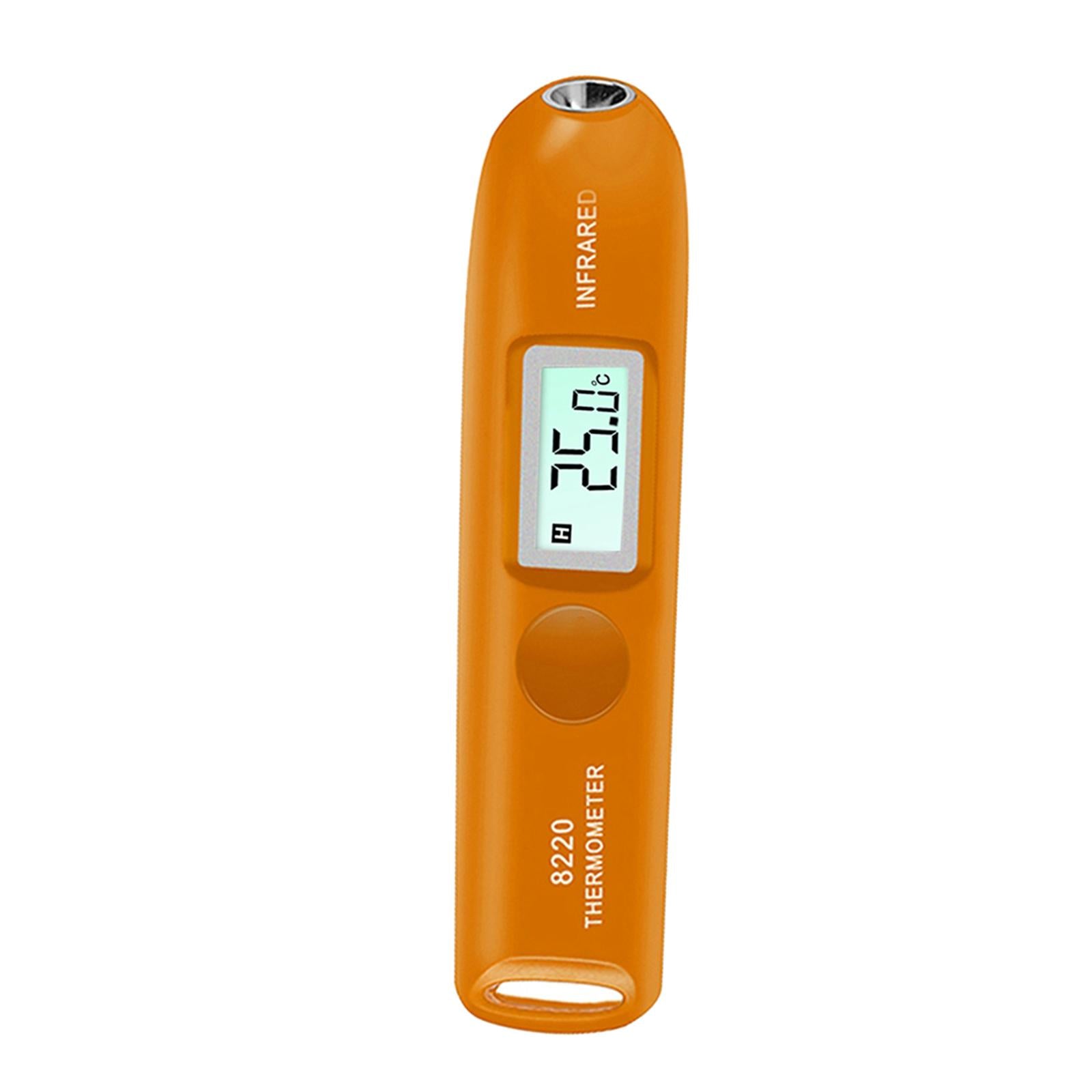 Digital LCD Infrared Thermometer No Touch Temperature Sensor Pen Orange