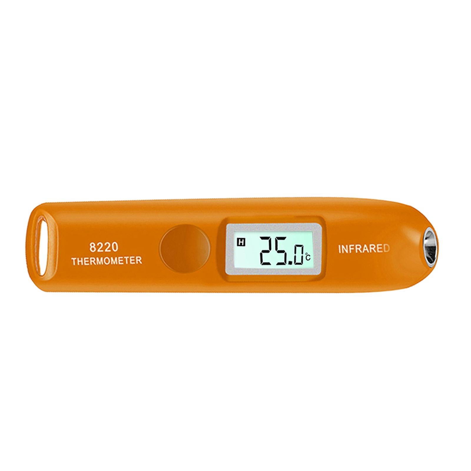 Digital LCD Infrared Thermometer No Touch Temperature Sensor Pen Orange