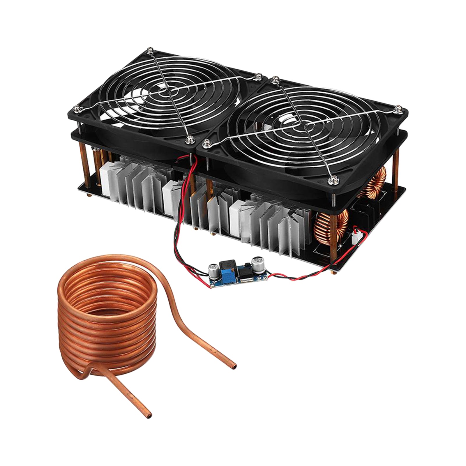 ZVS Induction Heating Board 2500W Driver Heater + Tesla Coil + Dual Fan