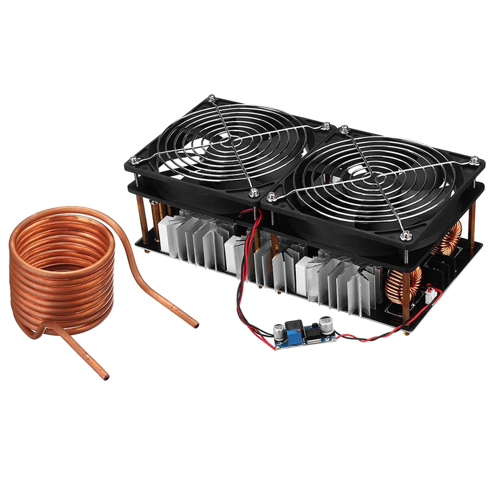 ZVS Induction Heating Board 2500W Driver Heater + Tesla Coil + Dual Fan