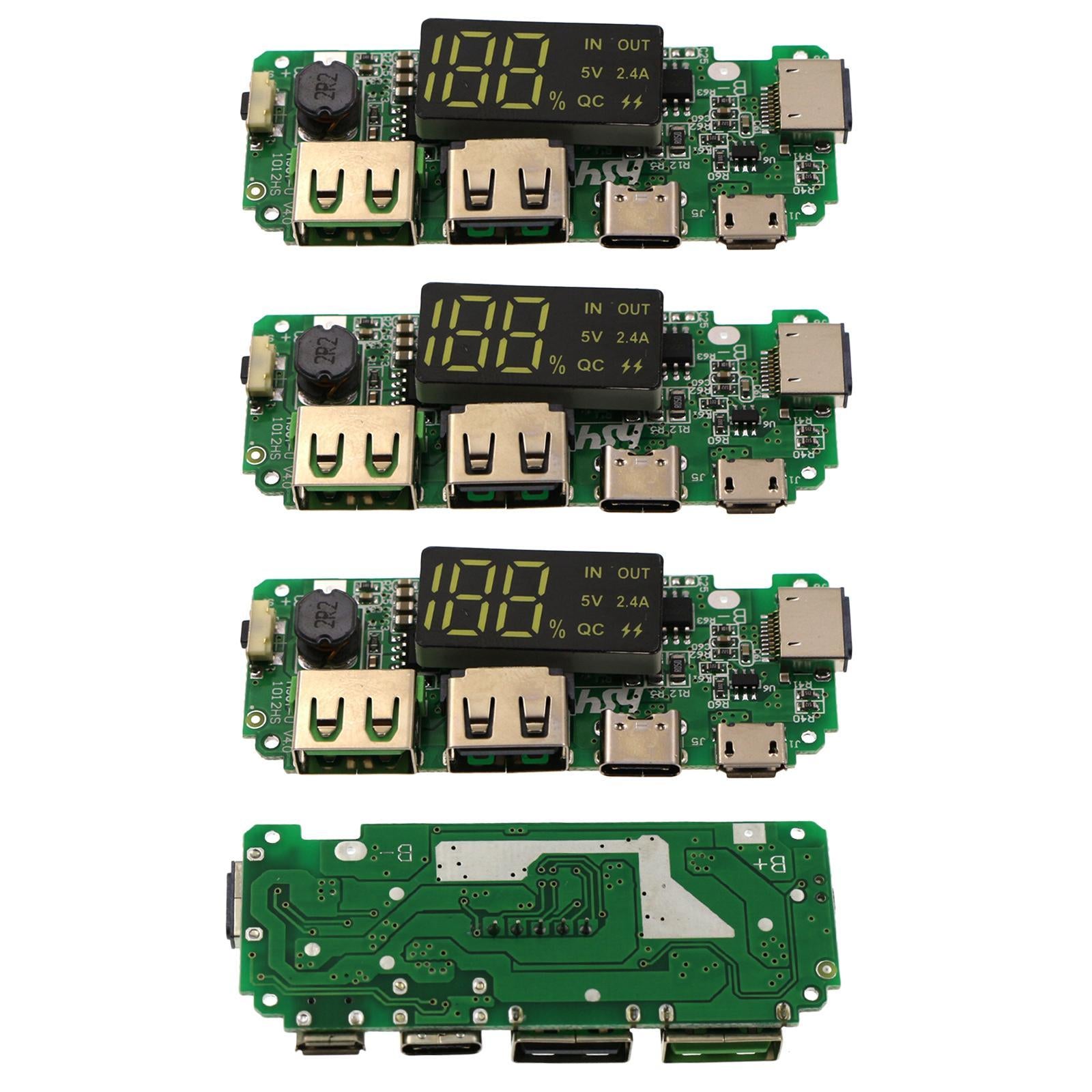 4x Charging Boards Dual USB 5V 2.4A Mobile Charger Module LED