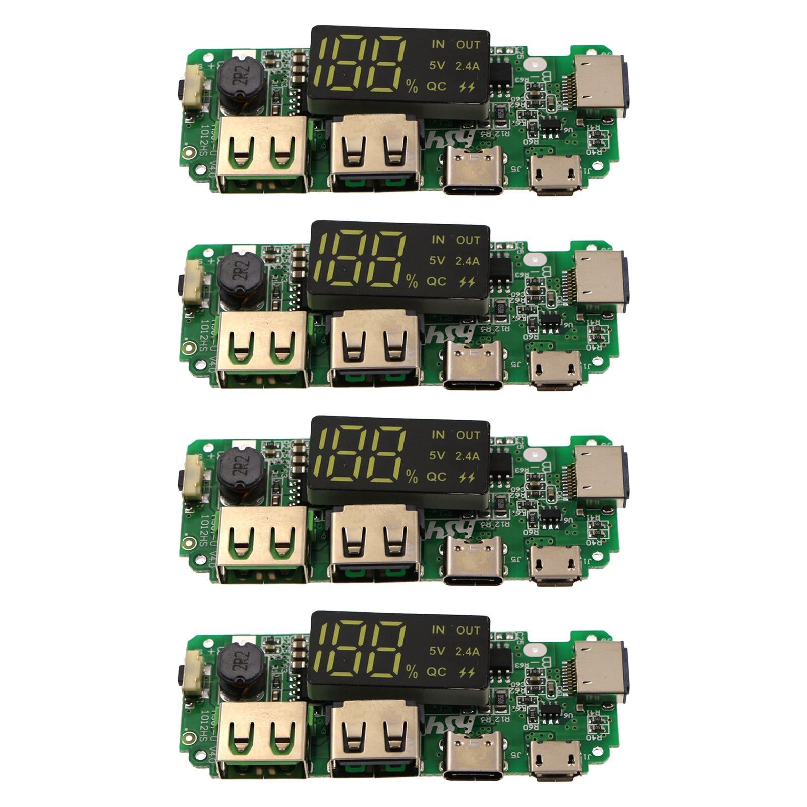 4x Charging Boards Dual USB 5V 2.4A Mobile Charger Module LED
