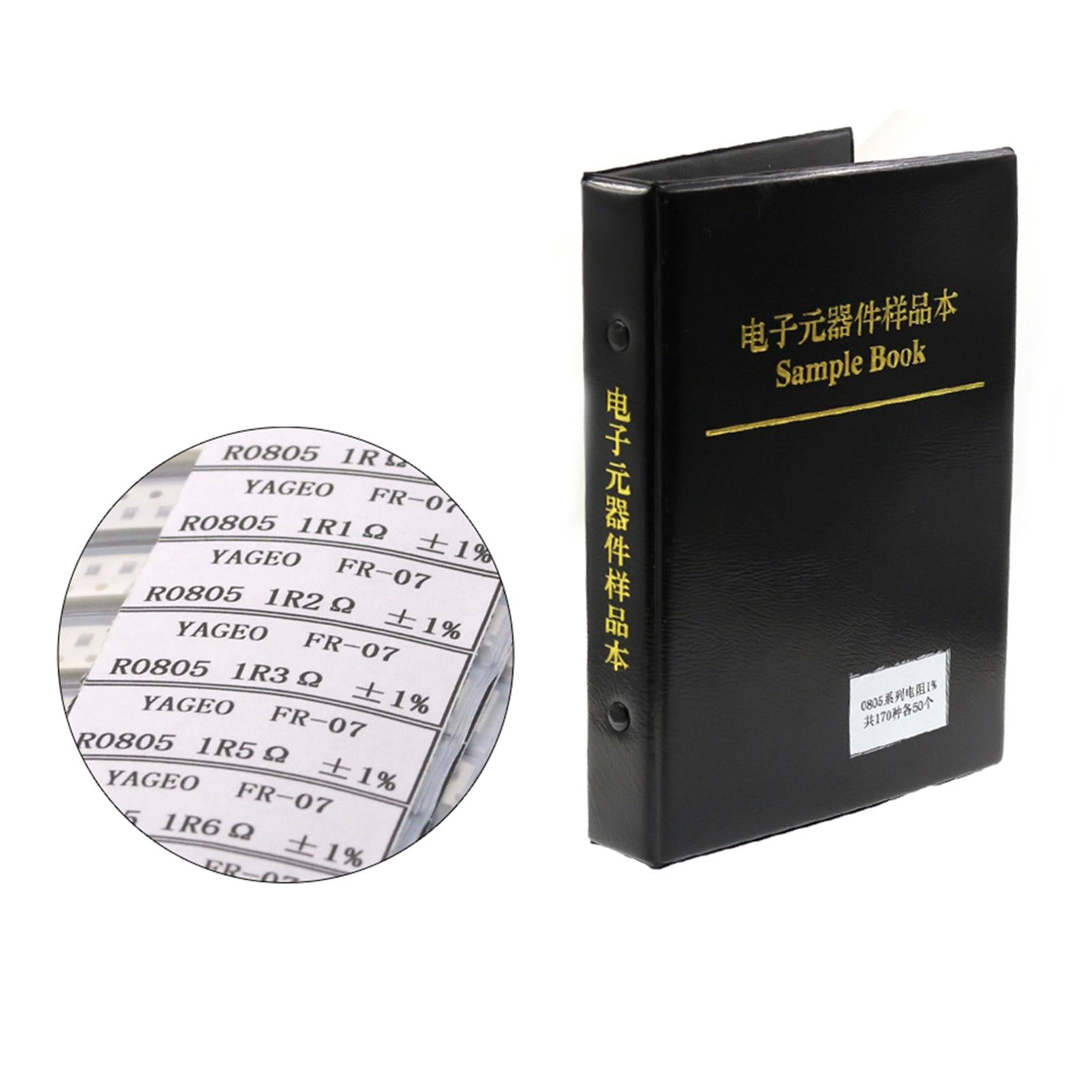 4250pcs SMD/SMT 1% Resistor Samples Book Assorted Kit 170 Values 0805