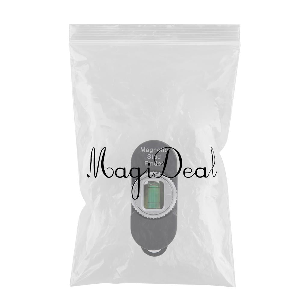 Magnetic Stud Finder Pocket Sized, Powerful Drywall Screw and Nail Locator Black_A