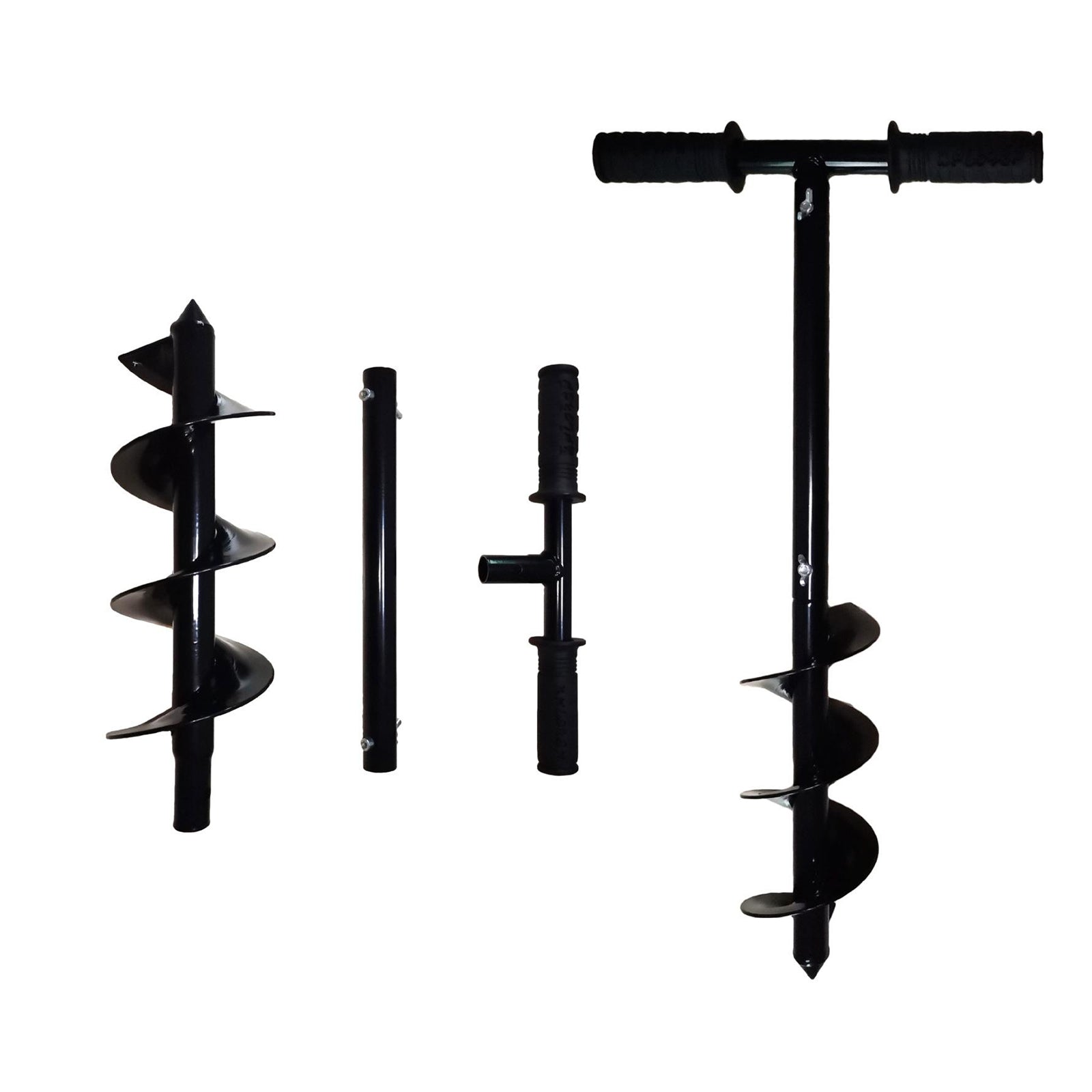 Manual Earth Auger Fence Post Drill Soil Digger Hole Borer 4 Hand Tool"