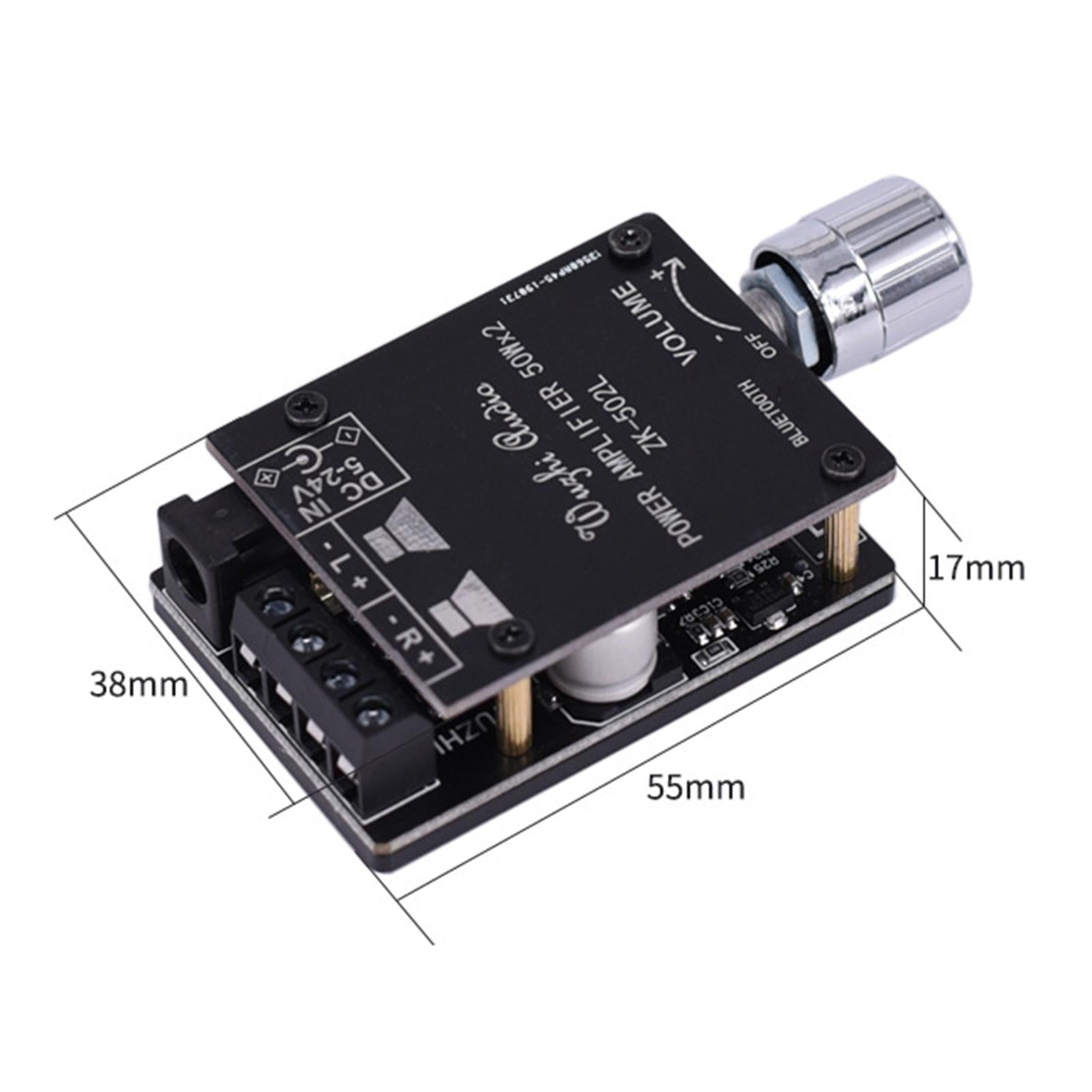 DC524V Bluetooth 5.0 Amplifier Board for DIY Store Theater Square Speakers without shell