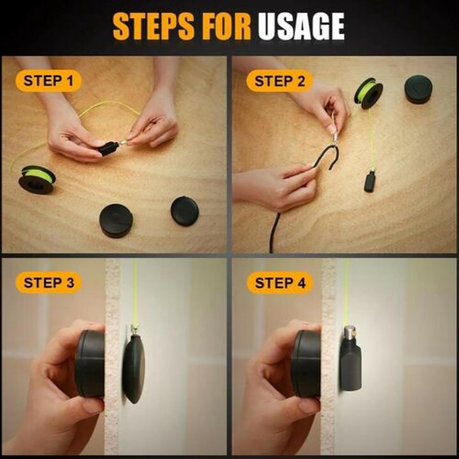 Magnetic Cable Fishing Tools Wire Puller Wall for Home Father's Day Gift