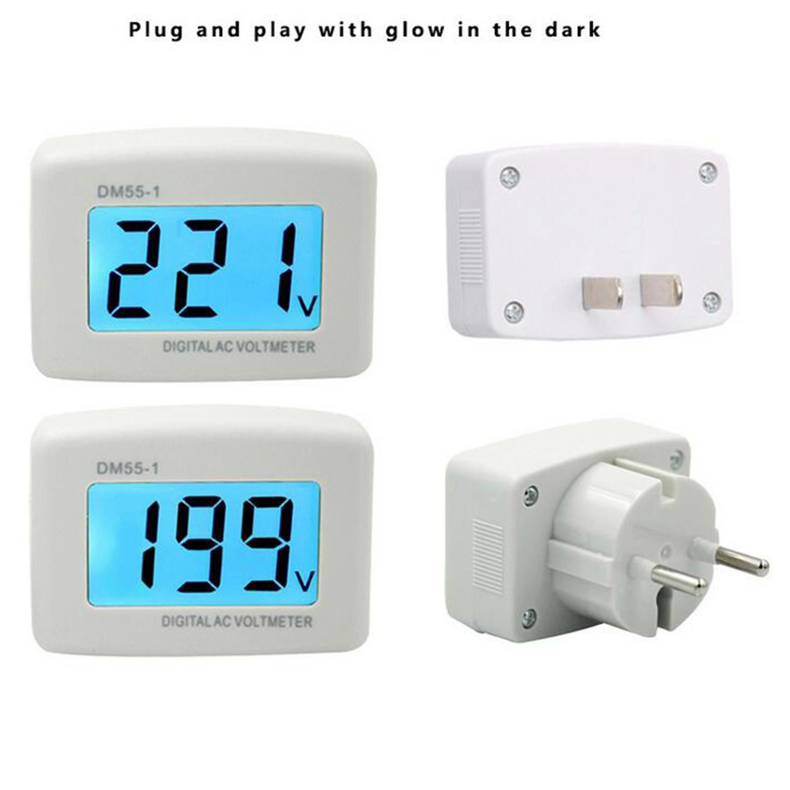 US AC 80-300V LCD Digital Voltmeter AC 110V 220V Gauge Meter for Household