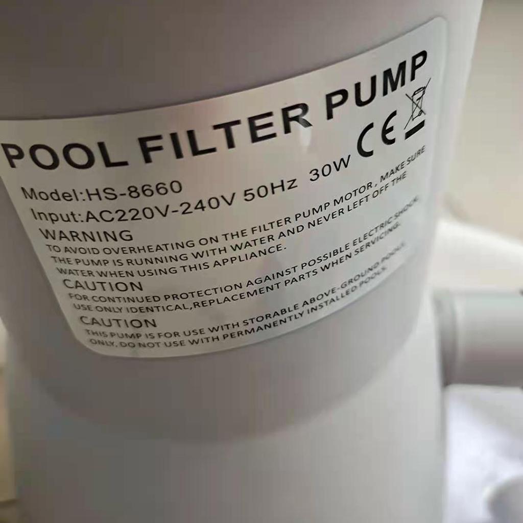 600 Gallons Swimming Pool Cartridge Filter Pump Kit with Accessory Plug: US