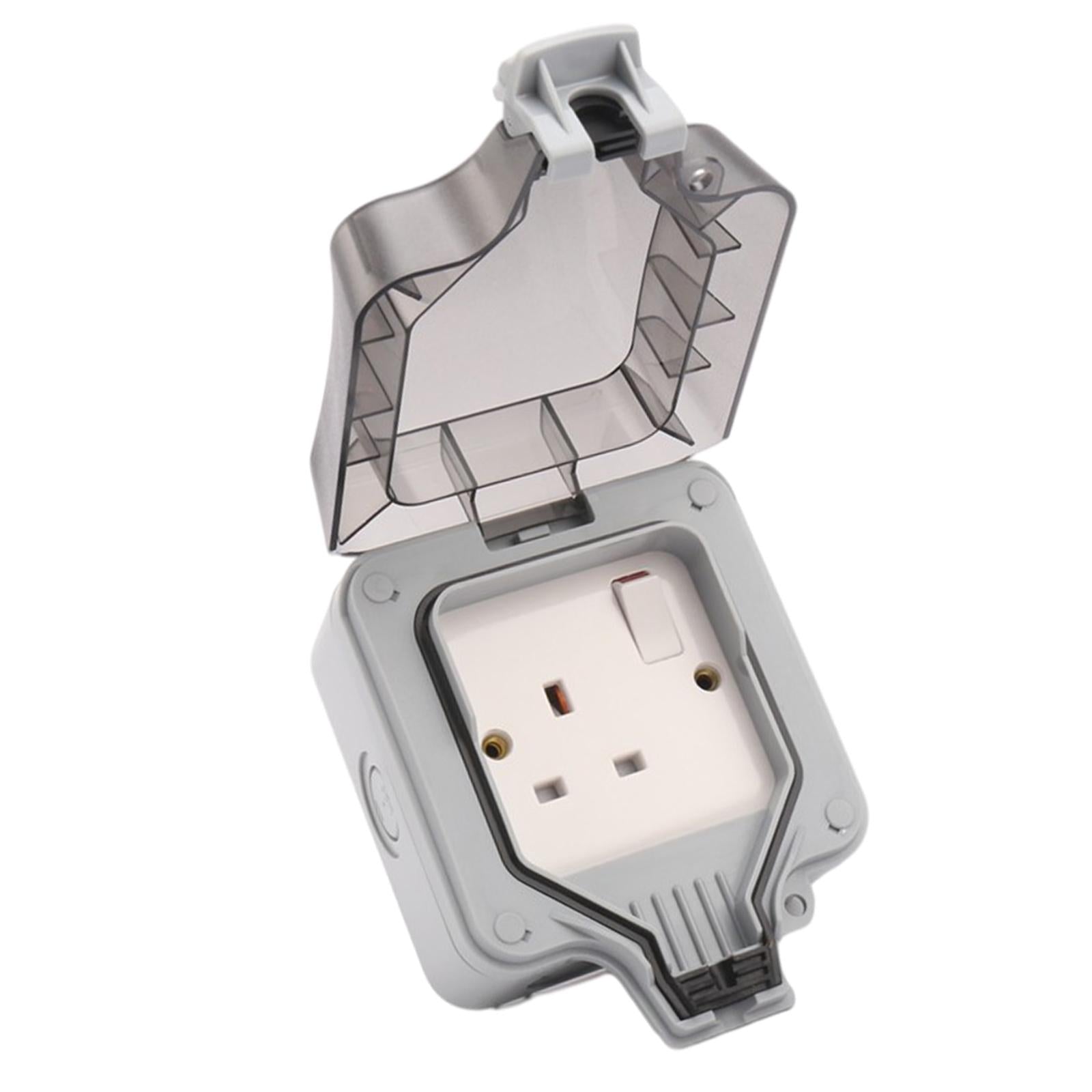 Outdoor Wall Socket Outlet Receptacle Outlet Switch Socket Park for Garage 1 Switch