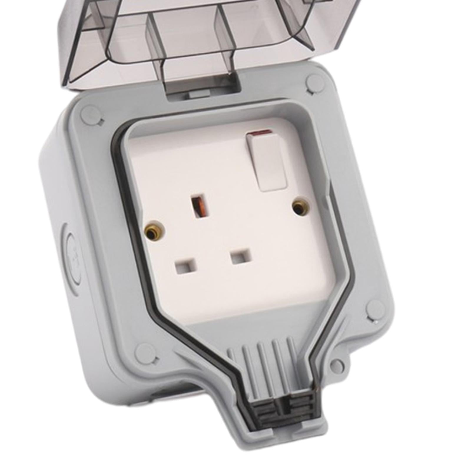 Outdoor Wall Socket Outlet Receptacle Outlet Switch Socket Park for Garage 1 Switch