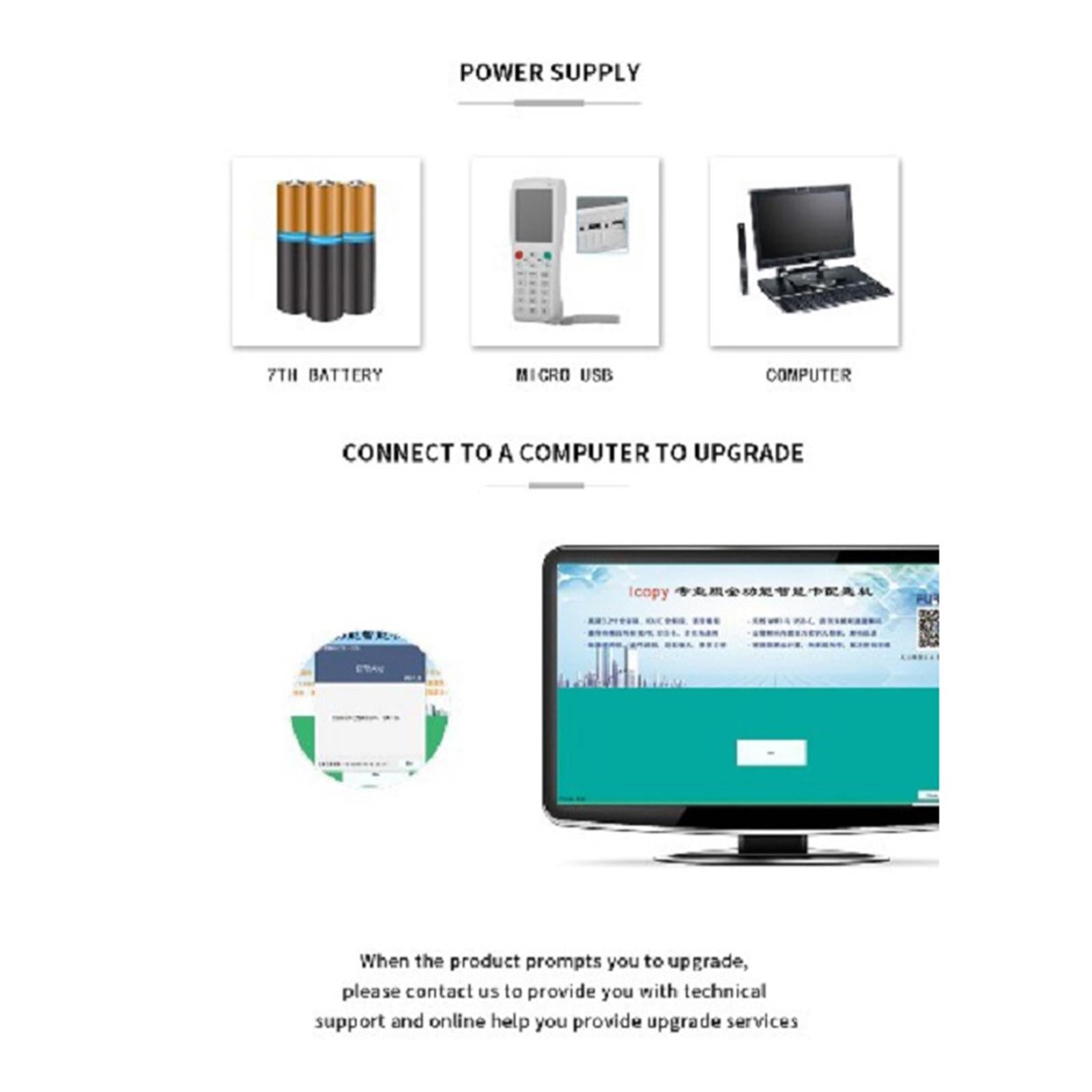 RFID Card Copier NFC Card Reader Copier for Cards ID 4100, 8265, 5200, 5577