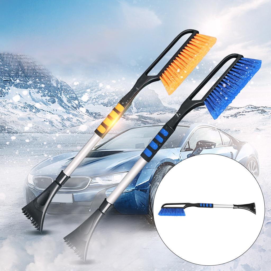 Auto Snow Removal Brush Frost Ice Scraper for Home Car Truck SUV Windshield Blue