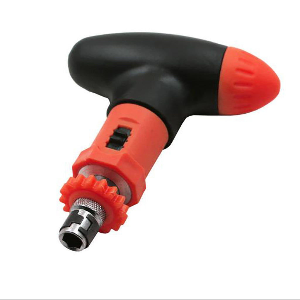 T Style Screwdriver Set with Batch Heads Manual Ratchet Screwdriver