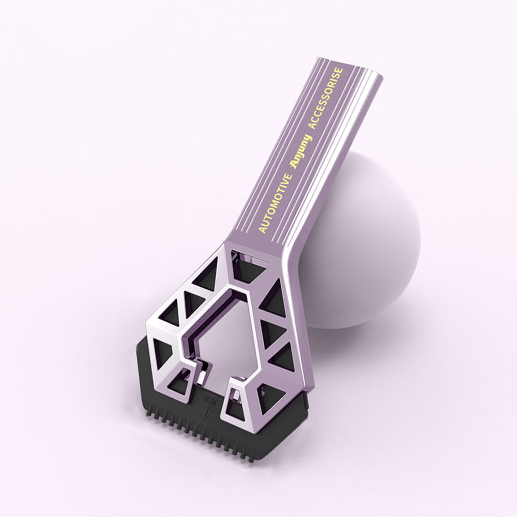 Universal Car Snow Shovel Accessories Ice Scraper Ice Breaker for Winter Single Purple