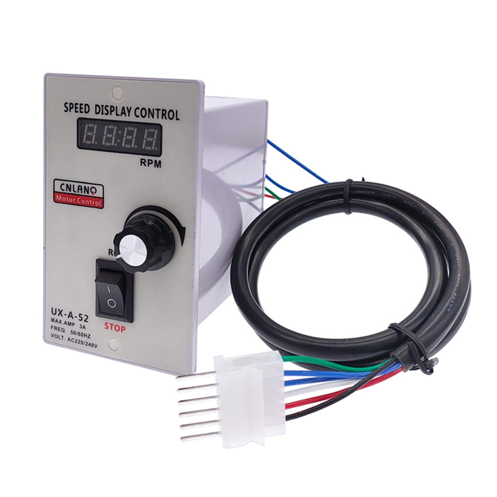 AC 220V UX-52A Display Motor Speed Pinpoint Controller for Router Greenhouse