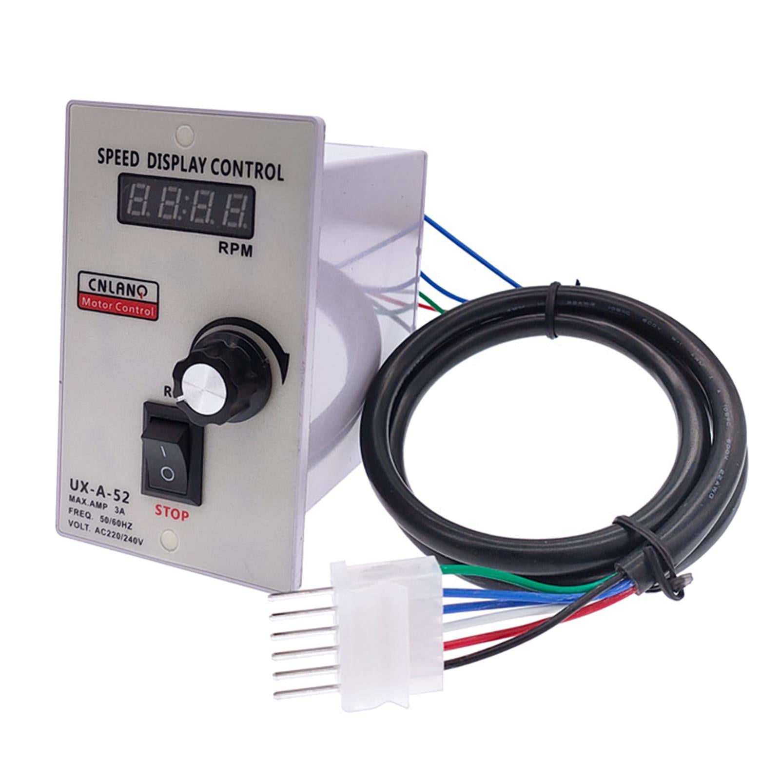 AC 220V UX-52A Display Motor Speed Pinpoint Controller for Router Greenhouse