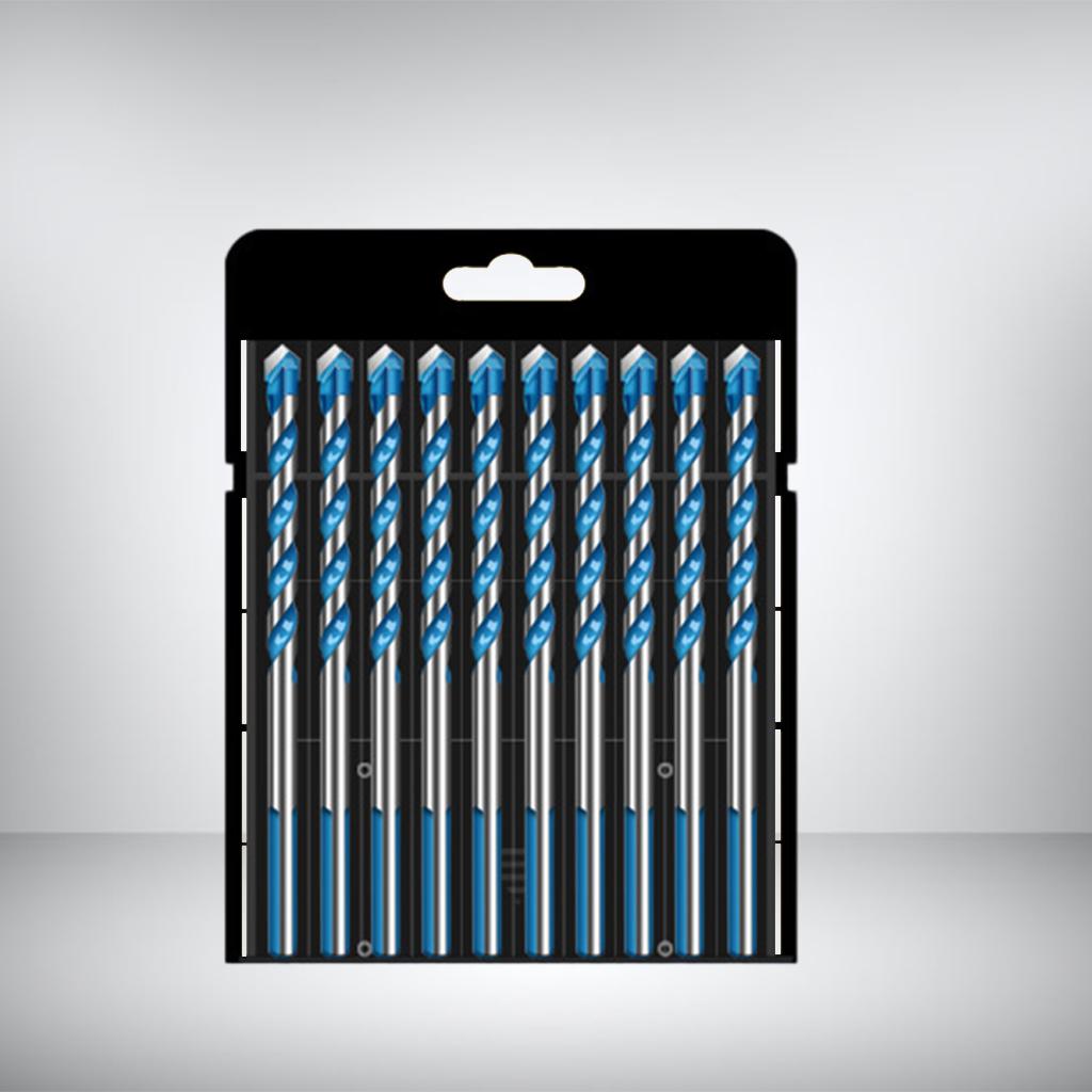 Multifunctional Drill Bits Set Alloy Steel for Porcelain Marble Hole Opener 6mm 10pcs