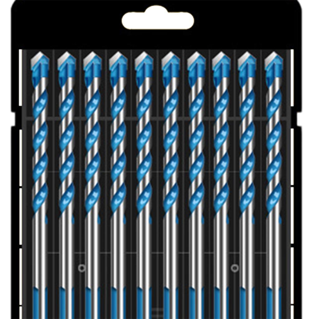 Multifunctional Drill Bits Set Alloy Steel for Porcelain Marble Hole Opener 6mm 10pcs