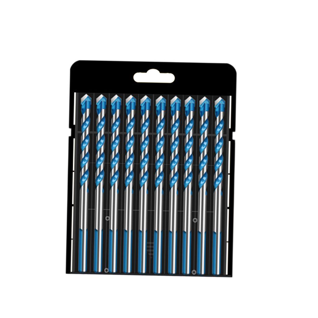 Multifunctional Drill Bits Set Alloy Steel for Porcelain Marble Hole Opener 6mm 10pcs