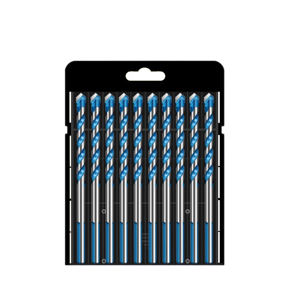 Multifunctional Drill Bits Set Alloy Steel for Porcelain Marble Hole Opener 6mm 10pcs