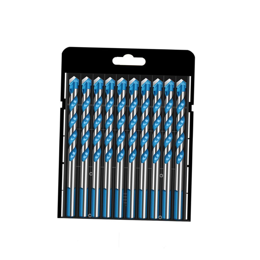 Multifunctional Drill Bits Set Alloy Steel for Porcelain Marble Hole Opener 8mm 10pcs