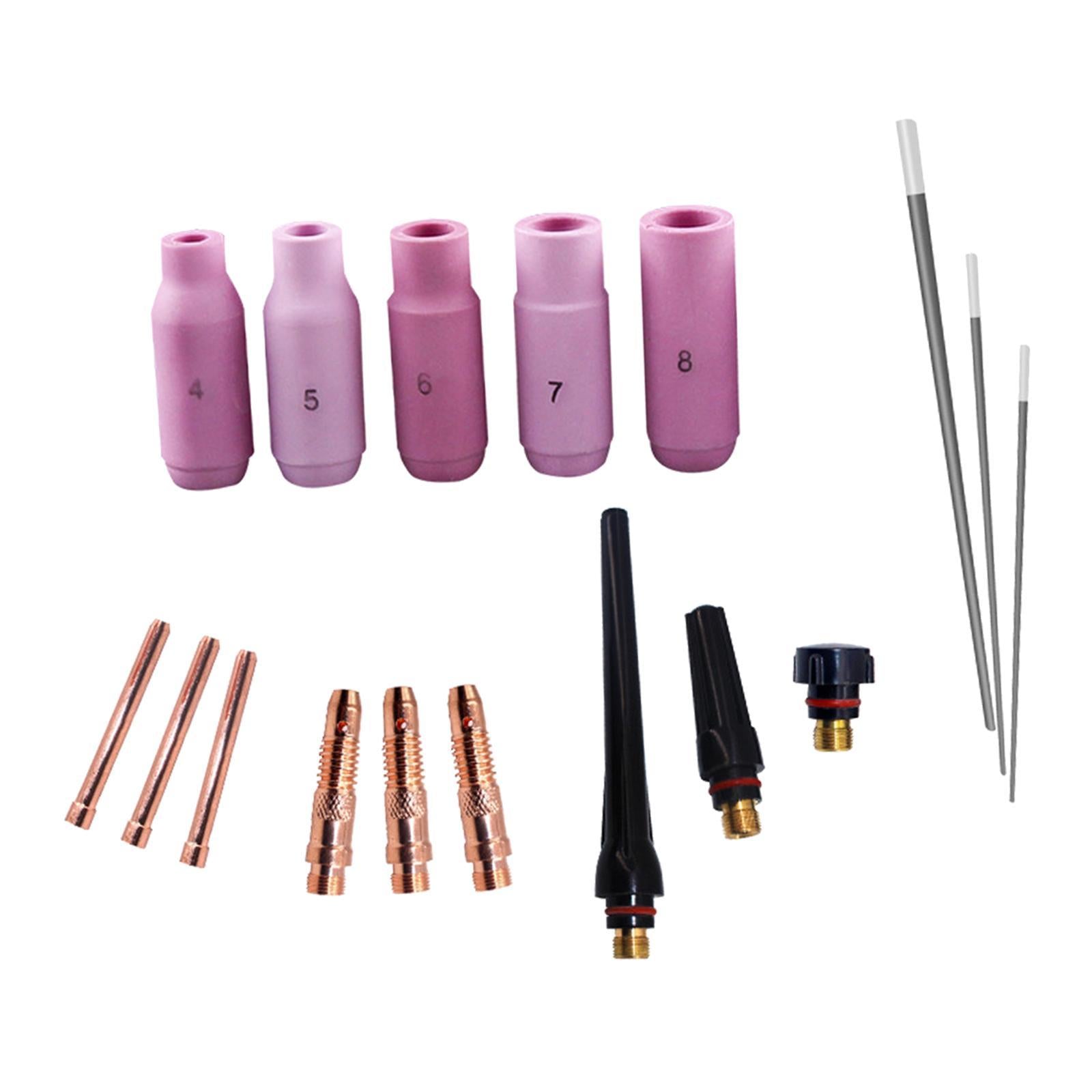 17Pcs TIG Welding Torch Gas Lens Collets Body Accessories for WP-17/18/26