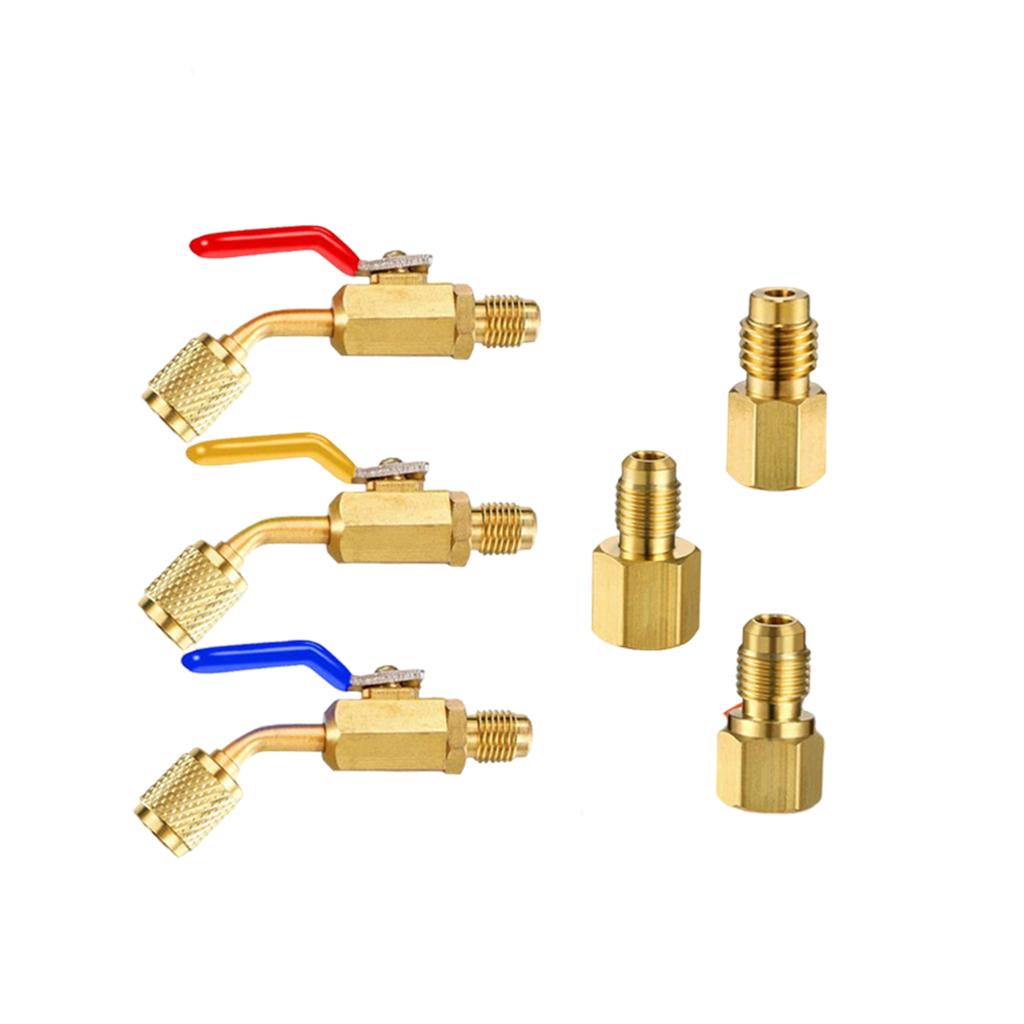 Air-Conditioner Refrigerated Cabinet Angle Compact Ball Valve, for Manifolds