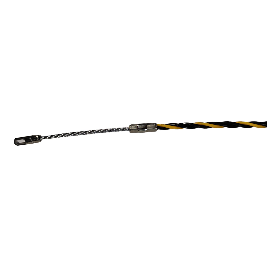 20Mx4.5mm Fish Tape Cable Wire Conduit Duct Cable Puller for Electrician Green Pull Head Polyester Thread