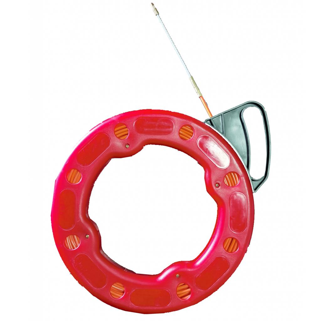 20Mx4.5mm Fish Tape Cable Wire Conduit Duct Cable Puller for Electrician Red Pull Head Nylon Thread