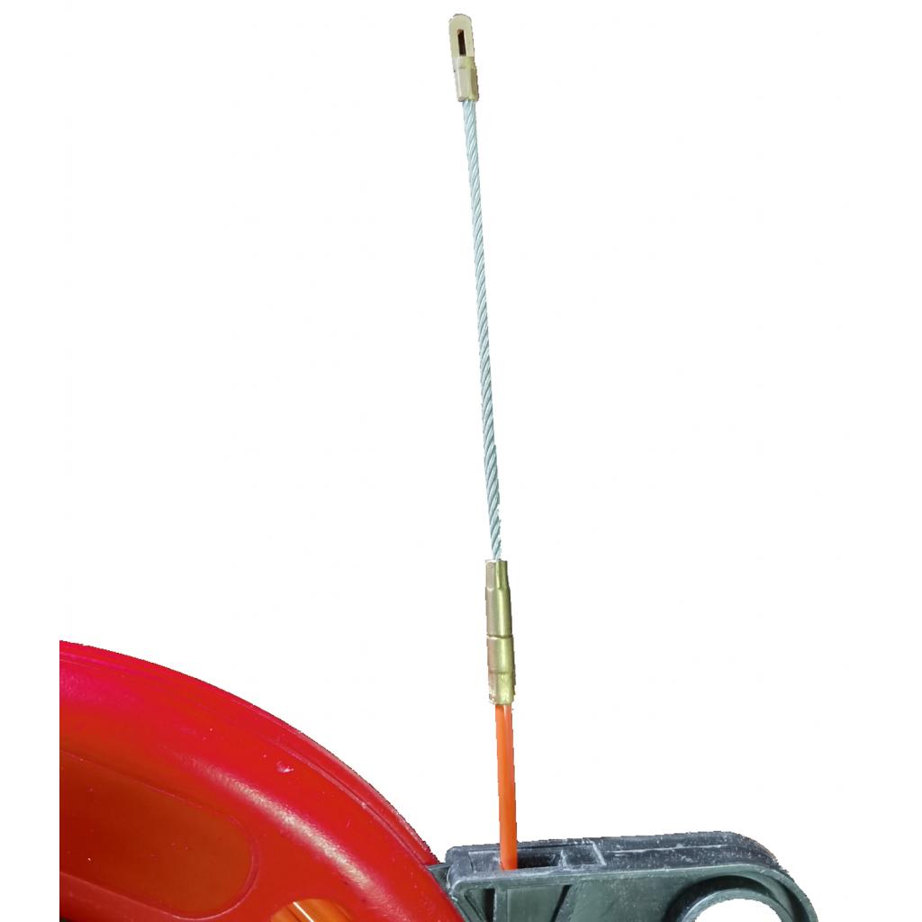 20Mx4.5mm Fish Tape Cable Wire Conduit Duct Cable Puller for Electrician Red Pull Head Nylon Thread