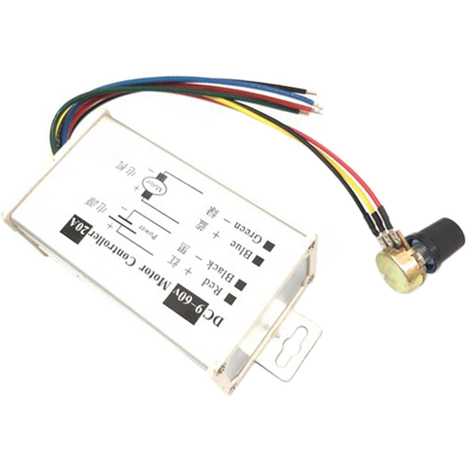 9V 12V 24V 36V 48V 60V PWM DC Motor Speed Controller Easy Installation