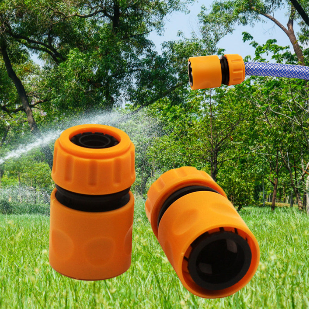 Plastic Garden Hose Pipe Tap Connector Connection Fitting Adapter Fast Joint 2pcs