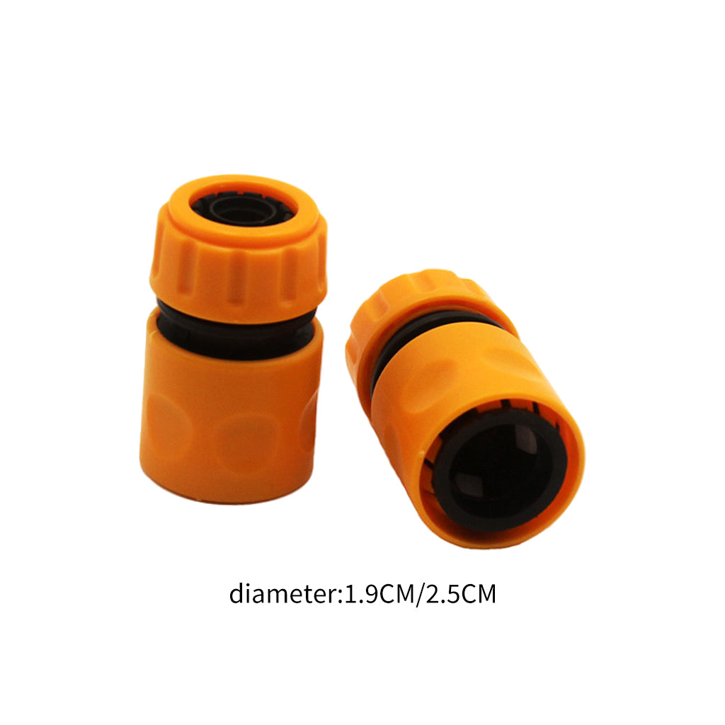 Plastic Garden Hose Pipe Tap Connector Connection Fitting Adapter Fast Joint 2pcs