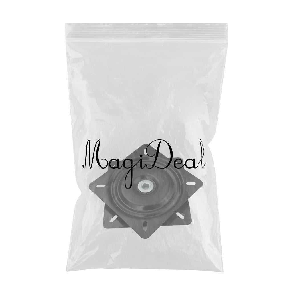 Boat Seat Swivel Coated Mount Base for Van Pilot Seat Boat Bar Stool Chair 6in 1.5mm thick