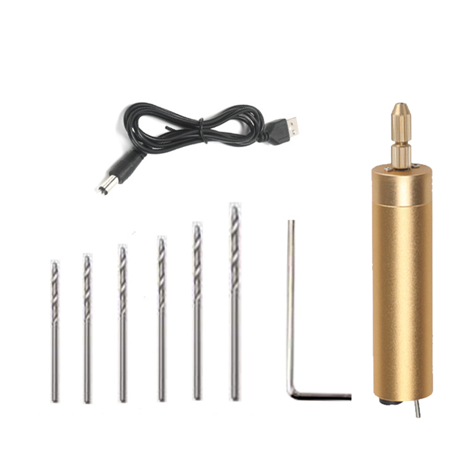 Electric Hand Drill Repair Improvement Rechargeable Multifunction for Travel 6pcs