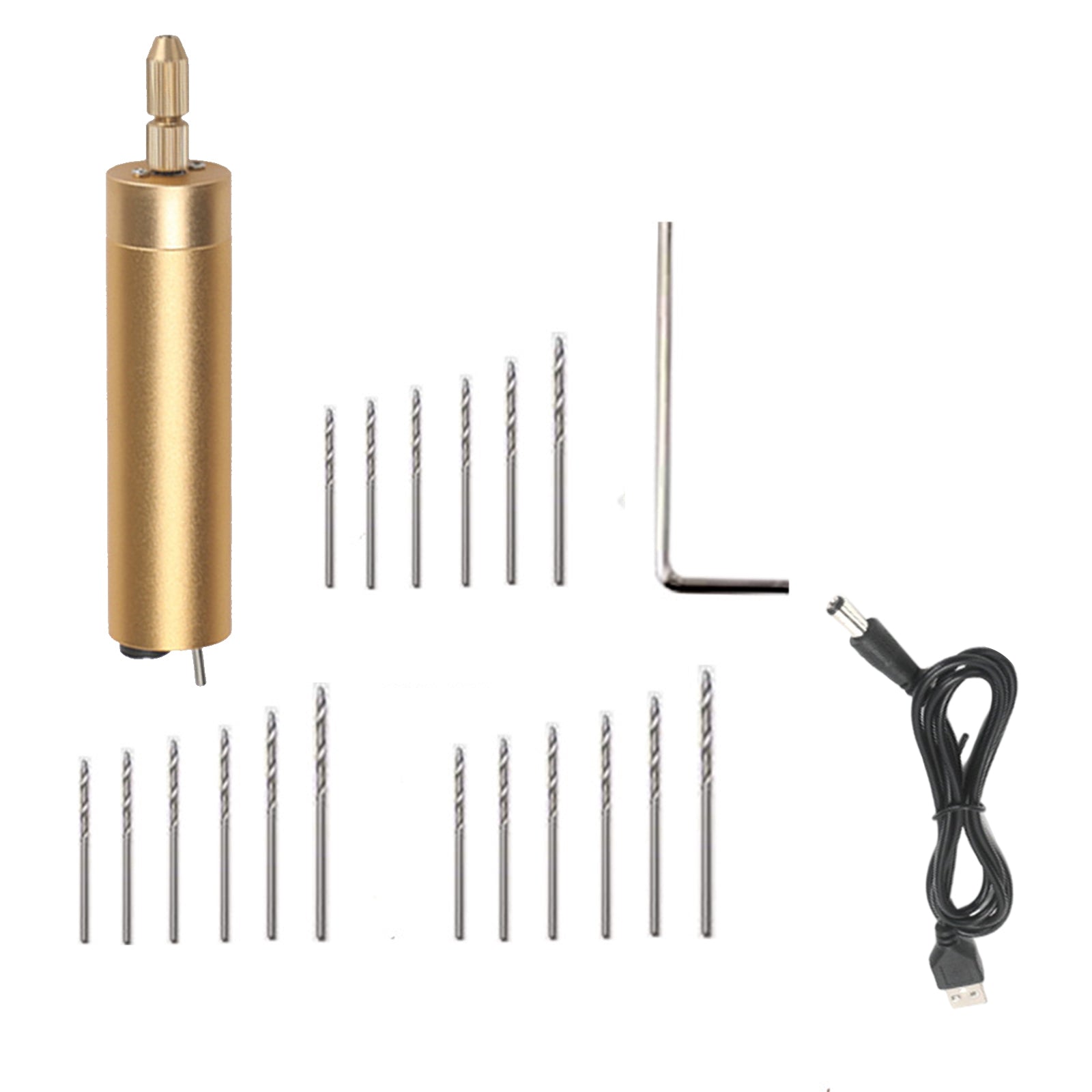 Electric Hand Drill Repair Improvement Rechargeable Multifunction for Travel 18pcs