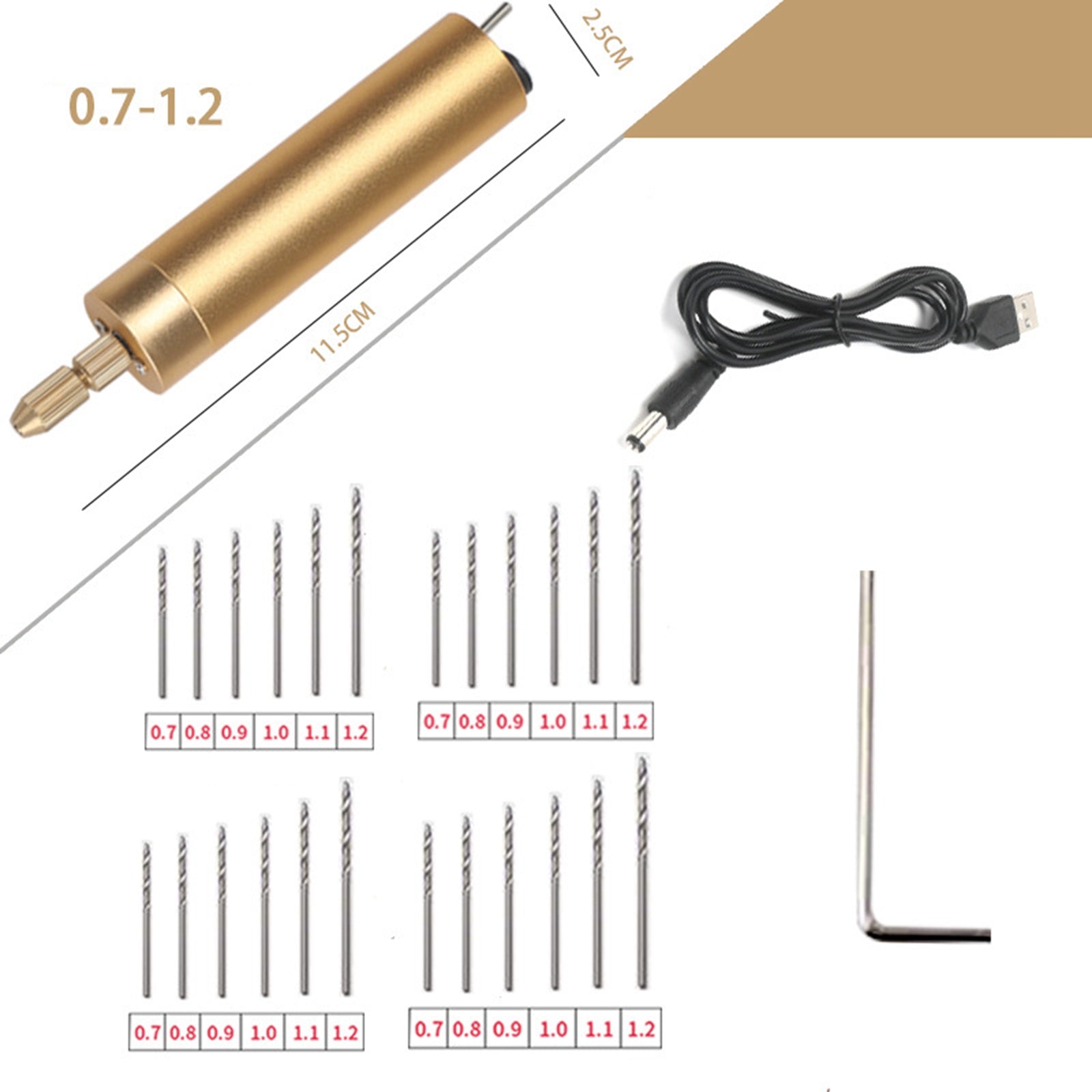 Electric Hand Drill Repair Improvement Rechargeable Multifunction for Travel 24pcs