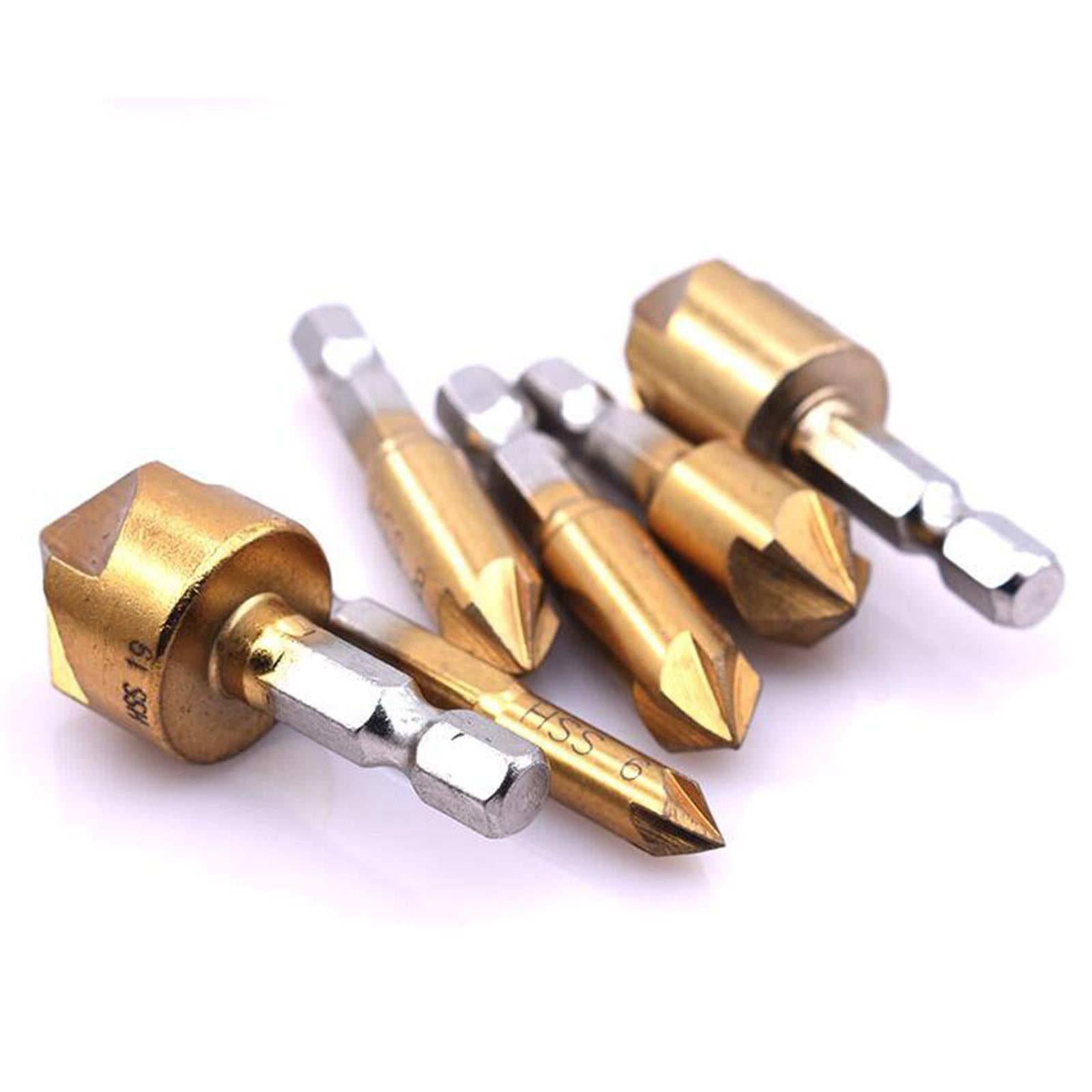 11 Pieces Chamfering Drill Bit for Carpenters Cabinet Furniture Makers